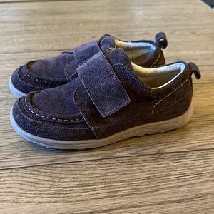 Boys Slip On Shoes - Deep Brown Suede